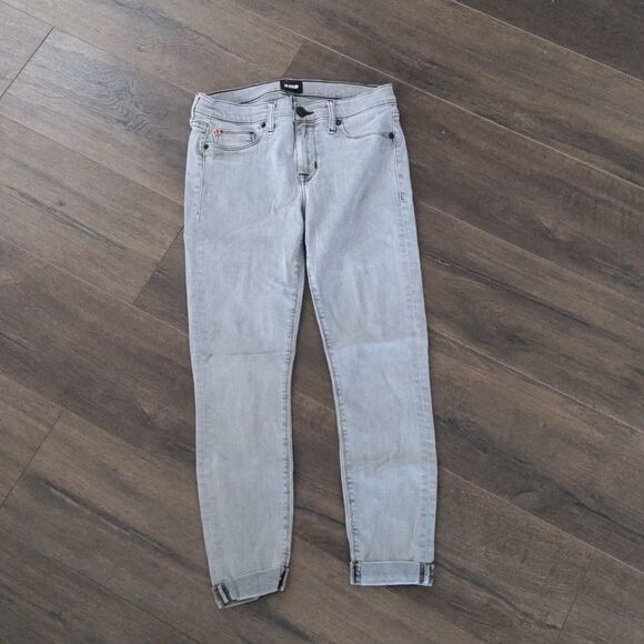 Hudson Harkin Crop Super Skinny Cuff Demu Gray Size 28 - Picture 1 of 11
